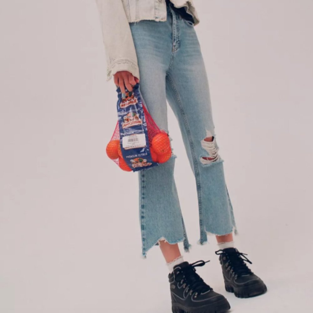 BDG High Waisted Cropped Flare Jean